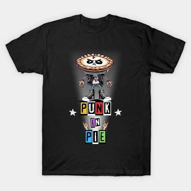 Punk In Pie T-Shirt by Kenny The Bartender's Tee Emporium